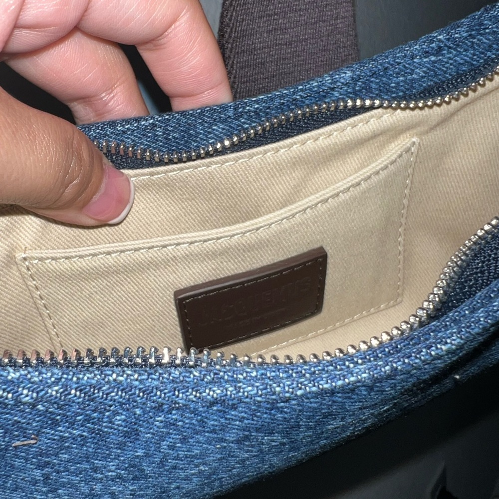 JACQUEMUS Indigo Le Raphia 'Le Bisou Gros Grain' Bag - Picture 8 of 16